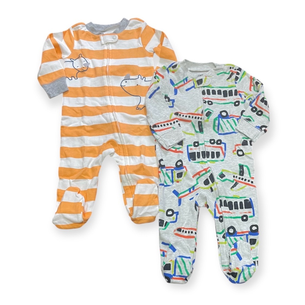 CARTER’S Bundle Baby Boy 1-Piece 2-Way Zipper Pajamas